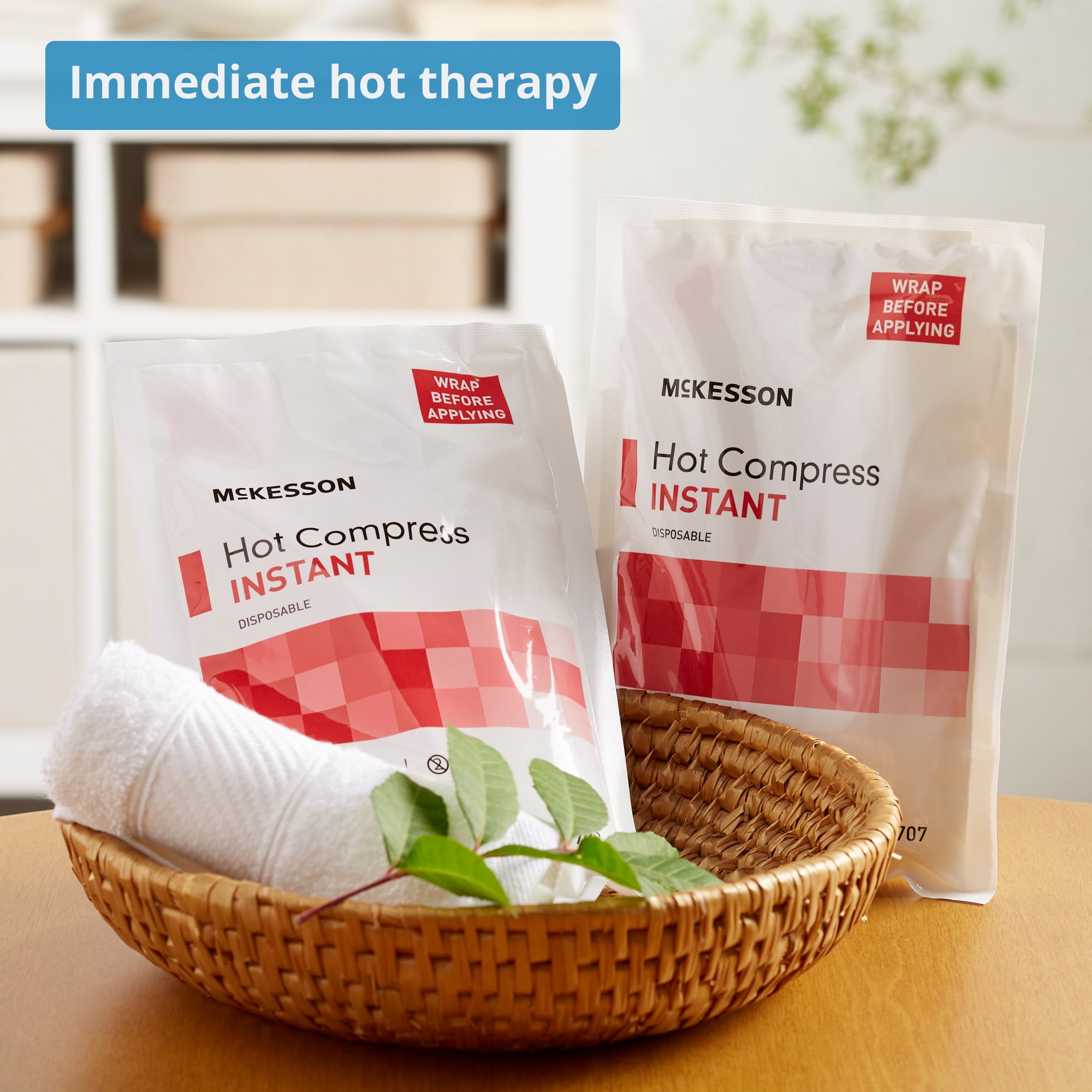 McKesson Instant Deluxe Hot Compress for Back Pain & Heat Injuries