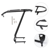 Masteelf  Aluminum Alloy Front Shelves Pannier Rack Mount Indoor Man Black