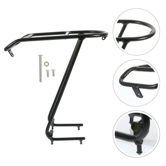 Masteelf  Aluminum Alloy Front Shelves Pannier Rack Mount Indoor Man Black