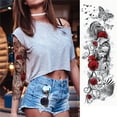 thumbnail image 3 of 8PCS Tattoo Sticker Waterproof Body Art Sticker Temporary Tattoo for Arm Back, 3 of 7