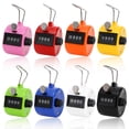 thumbnail image 2 of 4-Digit Handheld Tally Counter - Color Digital Clicker with Metal Hoop, 0000-9999 Range, Compact 1.69"x1.18" Plastic Counter for Events & Inventory (1 Pack), 2 of 4