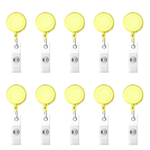 JilgTeok 10Pc Retractable Badge Badge Scroll Id Card 10 Colors for Decorating Your Home