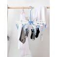 thumbnail image 4 of Clip and Drip Hanger with 20 Detachable Clip Foldable Hanger  Windproof  360°Rotation Hanging Drying Hooks  for Gloves  Scarves Towel  Bras Baby Clothes, 4 of 8