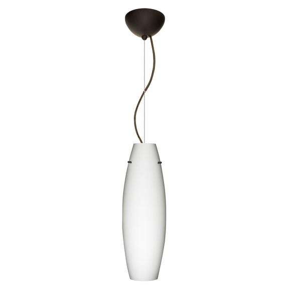 Besa Lighting - Tara-One Light Cord Pendant with Dome Canopy-6 Inches Wide by 18