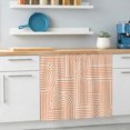 thumbnail image 6 of Orange Arches Cabinet Curtains 28" W x 35" L, Abstract Modern Minimalist Curves Line Geometric Under-Desk Privacy Dust Proof Drape Dishwasher Curtain Sink Skirt for Kitchen Closet Bathroom Laundry, 6 of 9