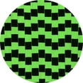thumbnail image 1 of Ahgly Company Indoor Round Abstract Green Modern Area Rugs, 3' Round, 1 of 4