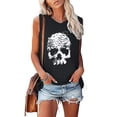 thumbnail image 2 of Camiseta Sin Mangas Para Mujer Sin Mangas Cami Tops Casual Cuello Redondo Estampado Chaleco Odeerbi ODB158695, 2 of 5