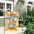 thumbnail image 6 of Inspirational Spring Summer Small Decorative Garden Flag, Something Good Happens To You Sun Sunshine Flower Yard Lawn Outside Decor, Positive Quote Outdoor Home Decoration Double Sided 12.5 x 18, 6 of 6
