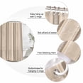 thumbnail image 6 of Brown Beige Striped Waterproof Fabric Shower Curtain,Boho Ethnic Modern Abstract Art Waterproof Fabric Shower Curtain for Bathroom Curtains Bathtubs Hotel Shower Curtains with 12 Hooks Long 72x78in, 6 of 8