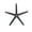Black, variant on PRISP Gaming Chair Base Replacement - 5 Legs Base, Black and Blue, Office Desk Chair Parts