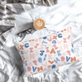 thumbnail image 5 of Yiaed Scandinavian Alphabet Print Brushed Microfiber Envelope Pillowcases, Standard,Envelope Closure Pillow Cases(No pillow core)-14"x20", 5 of 6