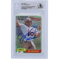 Joe Montana San Francisco 49ers Autographed 1981 Topps Series 1 #216 Beckett Fanatics Witnessed Authenticated Rookie Card with "Joe Cool" Inscription - Fanatics Authentic Certified