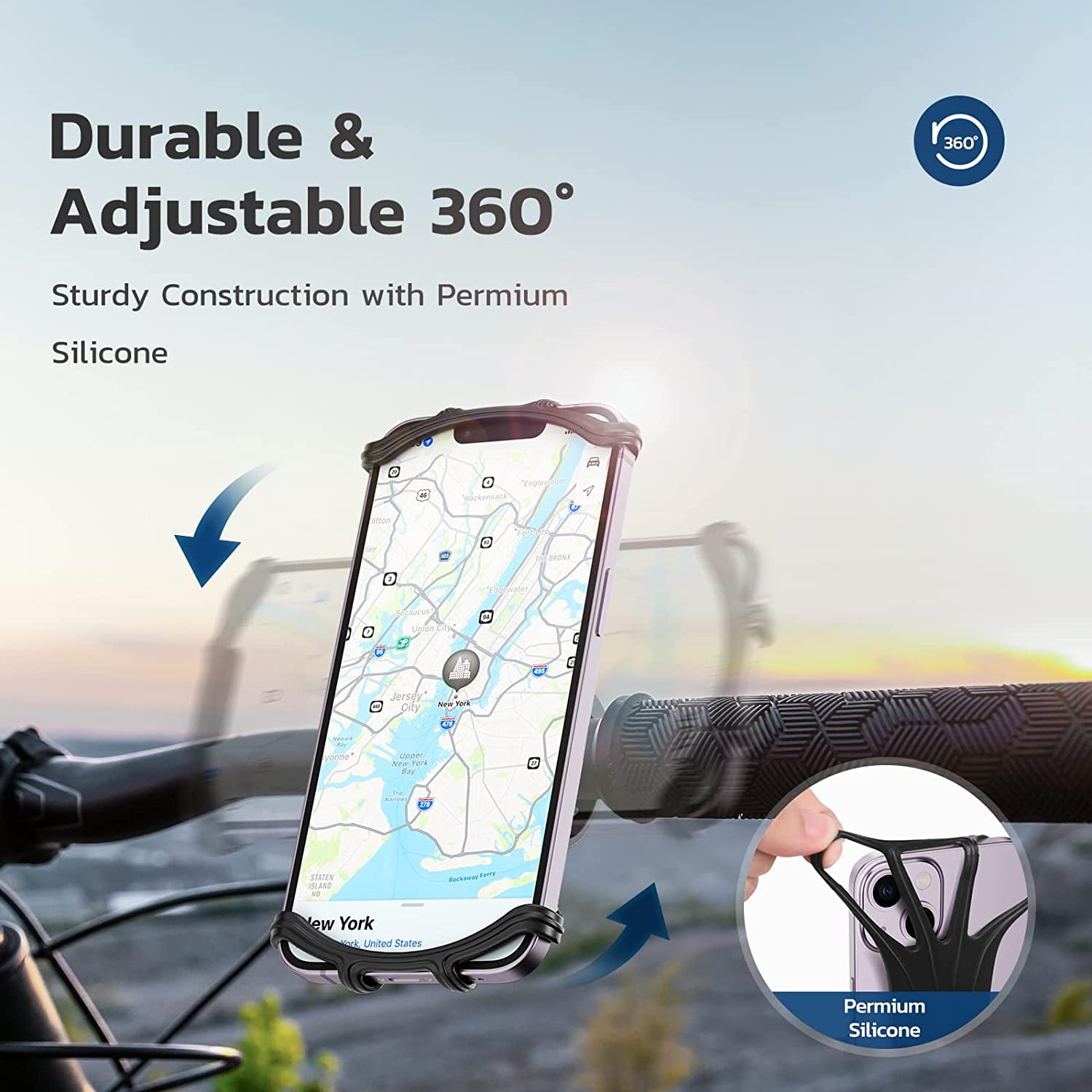 Vup silicone bike phone mount new arrivals