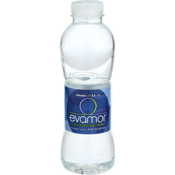 Evamor Artesian Spring Water, 20 Fluid Ounce -- 24 per Case.