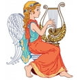 thumbnail image 2 of Angel Girl Playing Lyre Wall Decal Wallmonkeys Peel and Stick Graphic (36 in H x 31 in W) WM503014, 2 of 4