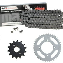 Max Motosports Drive Chain and Sprockets Kit for Yamaha TT-R125 TTR125E 2002 2003 2004 2005 2006 2007 2008 2009 2010