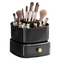 thumbnail image 1 of Organizador de Maquillaje Apilable, Soporte para Brochas de Maquillaje con Bandeja Organizadora de Maquillaje Giratoria de 360°, Estante para Soporte de CosméTicos (Negro), 1 of 5