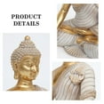 thumbnail image 6 of KY Gold Buddha Statue for Home Decor - 10.2'' Large for Spiritual Zen Living Room - Indoor Gift for Relaxation, Meditation or Shrine, 6 of 22