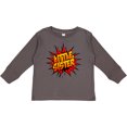 thumbnail image 3 of Inktastic Little Sister Super Hero Girls Long Sleeve Toddler T-Shirt, 3 of 5
