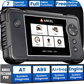 ANCEL FX2000 PRO (Upgrade of FX2000) OBD2 Scanner Diagnostic Tool w/ 7 Resets, ABS Bleeding, D-P-F/Oil/EPB/BMS/TPS Reset, ABS SRS Transmission Code Reader, Battery Test, AutoVin, Lifetime Free Update
