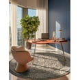 thumbnail image 4 of Unique Loom Penrose Collection Area Rug - Krystle (6' 1" Round Beige Brown/Ivory), 4 of 7