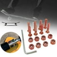 thumbnail image 3 of 6x Juego de 8 Piezas de Accesorios para Monopatín, Piezas de Pernos para Patín, Llave Hexagonal Estándar para Longboard, Tornillos de Montaje, Juego D 6 piezas, 3 of 8