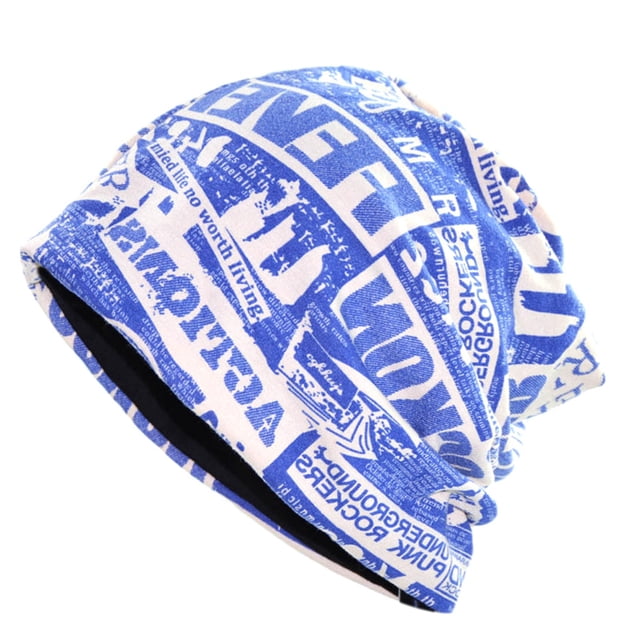 Slouchy Beanie Mode Unisexe Bonnet de Sommeil à Lettres Chapeau de Chimio Hip Hop