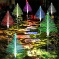 thumbnail image 6 of Kehuo Solar Christmas Trees Lights Outdoor Decorations, Small Solar Xmas Tree Garden Lights Waterproof, Color Changing Solar Flower Lights Yard Stake Decor, Clearance Sales, 6 of 9
