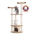 thumbnail image 2 of Armarkat Ultra Thick Faux Fur real wood Cat Scratching Furniture For Cats Play Chocolate A6402, 2 of 6
