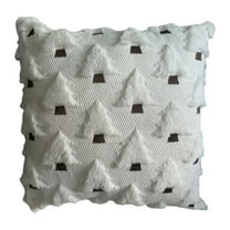 Christmas Tree Pillow Covers 18x18 Inch Soft Plush Throw Pillow Cases for Couch Sofa Bedroom Living Room Winter Holiday Home Decor Xmas Farmhouse Decorations Festive Seasons