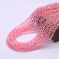 thumbnail image 1 of 1 2 3 4mm rosa rojo teñido Rondelle cuentas de cristal plano facetado espaciador suelto cuentas de vidrio para la fabricación de joyería DIY Dengxun unisex, 1 of 2