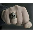 thumbnail image 6 of K-KED Black Horror Skull Ring Men's Punk Vintage Skull Ring Biker Delicate Jewelry Halloween-13-01# ANTIQUE-PEWTER, 6 of 9