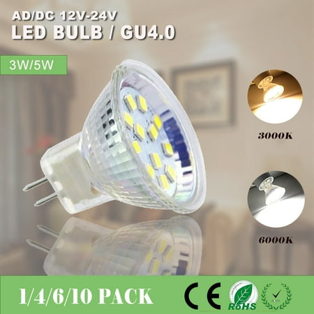 

Dofanfy 1/4/6/10 PACK 3W/5W AC/DC12V-24V LED MR11 Light Bulbs