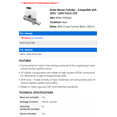 thumbnail image 2 of Brake Master Cylinder - Compatible with 2003 - 2006 Ford E-250 2004 2005, 2 of 2