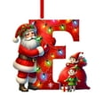 thumbnail image 1 of Colgante acrílico para árbol de Navidad | Adorno con inicial de 26 letras para decoración navideña | Regalo familiar personalizado para fiestas navideñas | Decoración para el árbol del hogar, 1 of 5
