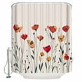 thumbnail image 2 of Home Decor Modern Luxury Bathroom Curtain Flower Gradient Shower Curtains Waterproof Bath Curtains, 2 of 5