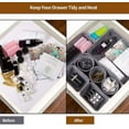 thumbnail image 4 of Nc56 8 Pieces, Desk Drawer Organizer, Filing System Made Of Felt, Drawer Organizer Office Felt, Desk Organizer Drawer Organizer, Desk Drawer Organizer Trays. (Gray), 4 of 7