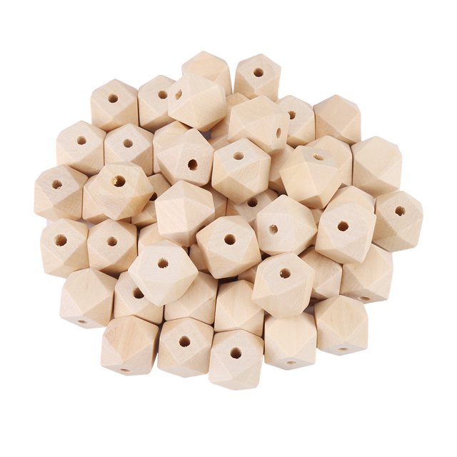 Beads, Beautiful Faceted Wooden Beads, High Qulity Durable 20mm For Beads String DIY Gift