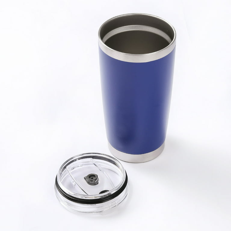 1pc Blue Insulated Coffee Mug, Large Capacity Portable Stainless Steel Cup
