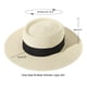 thumbnail image 2 of Sombrero para el sol Hat Lanzom UPF50+ de ala ancha de paja para el sol, color beige, 2 of 7