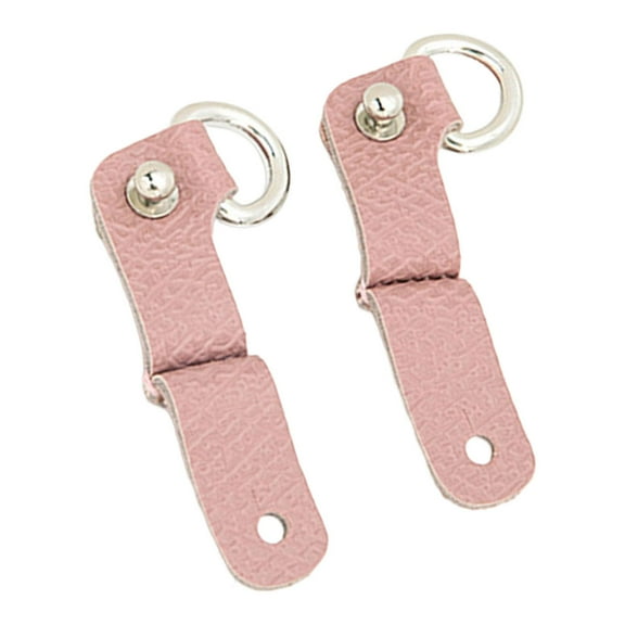 2Pcs PU Leather Purse Straps Replacement Bag Strap Punch Free Pink