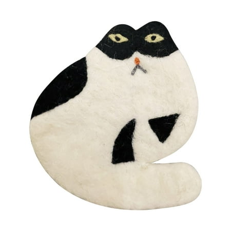 

Cute Handmade Cartoon Cup Holder Exquisite Shape Super Soft Animal Modeling Table Pad Decorative Cup Mat for Home