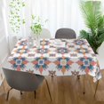 thumbnail image 3 of Yayeee Tablecloths 54" x 54" Rectangle Wrinkle Resistant Party Table Cover, Blue Abstract Pattern, 3 of 8