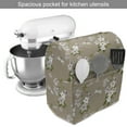 thumbnail image 2 of Dragonfly Stand Mixer Cover, Floral Composition Illustration of Jasmine Flowers in Spring, Kitchen Appliance Organizer Bag Cover with Pockets, 5 Quarts, Warm Taupe and Olive Green, by Ambesonne, 2 of 4