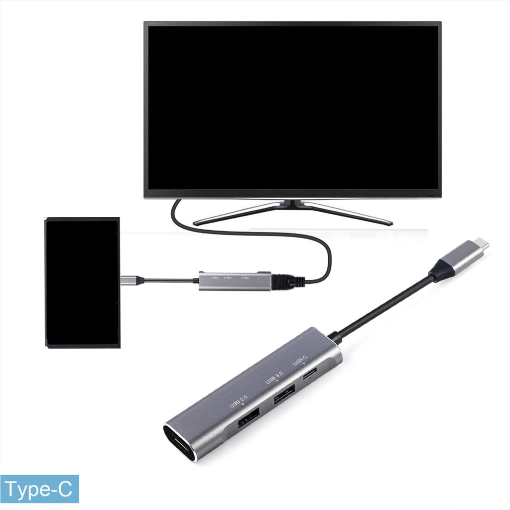 Portable Multifunction USB C Docking Station Charging, USB 3.0 Port for Laptops and Smartphones Homes Office Setups