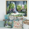 thumbnail image 2 of Designart 'Abstract Tropical Plants Oasis' Farmhouse Framed Canvas Wall Art Print, 2 of 5
