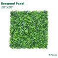 thumbnail image 2 of Grass Wall Panel 20'x20', 11Packs Artificial Greenery Wall Backdrop Faux Fence Privacy Screen Fake Hedge Topiary Boxwood Décor for Indoor Outdoor, Dark Green, 2 of 8