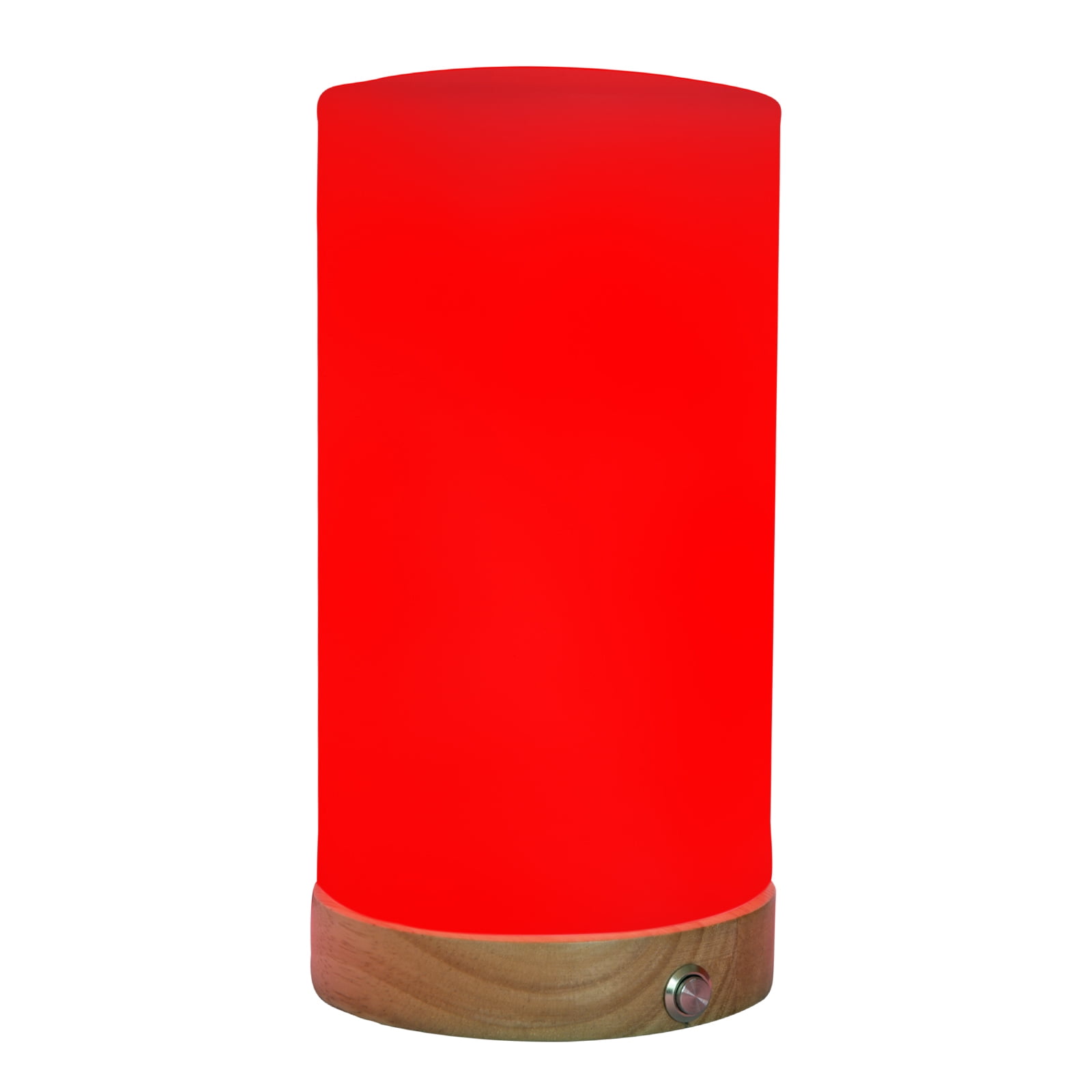 Revive -  Red Light Lamp:  Red Light for Sleep 660nm Melatonin Promoting Natural Sleep Aid, Bedroom & Nursery Nightlight (milk Shade and Wood Base)