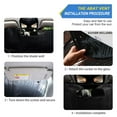 thumbnail image 2 of Qxltty Witch Hut Car Windshield Sunshades Foldable UV Rays Sun Visor Protector Keep Your Vehicle Cool 55×27.6in, 2 of 8