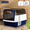 thumbnail image 1 of 2025 Fully Enclosed Cat Litter Box - Extra Large Odor-Proof Design with Ventilation Grate, Anti-Splash & 5 Colors | Durable Polypropylene for Indoor Cats, 1 of 3
